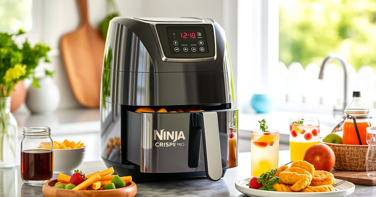 Host Effortlessly with the Ninja Crispi Pro 6-in-1 Glass Air Fryer for Summer Gatherings