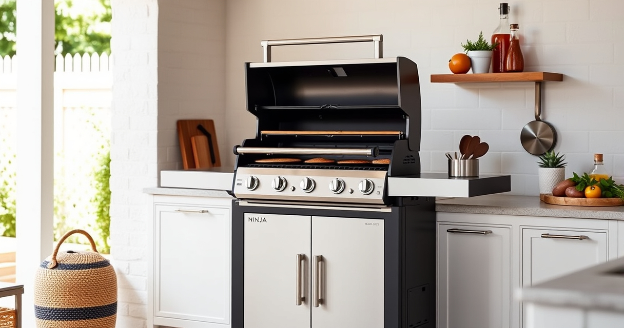 Master Summer BBQs with Ninja OG951 Woodfire Pro Connect Grill