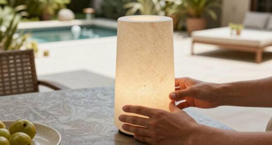 Walmart's New $25 Travertine-Look Lamp Looks Shockingly High-End
