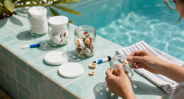 Cover Old Glass Jars With Seashells To Make Beachy Countertop Storage