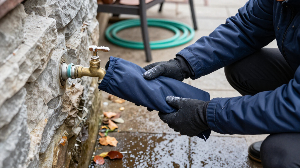 This Easy-Fit Cover Helps Protect Outdoor Faucets From Winter Frost And Freezing Temperatures – And Takes Seconds To Install